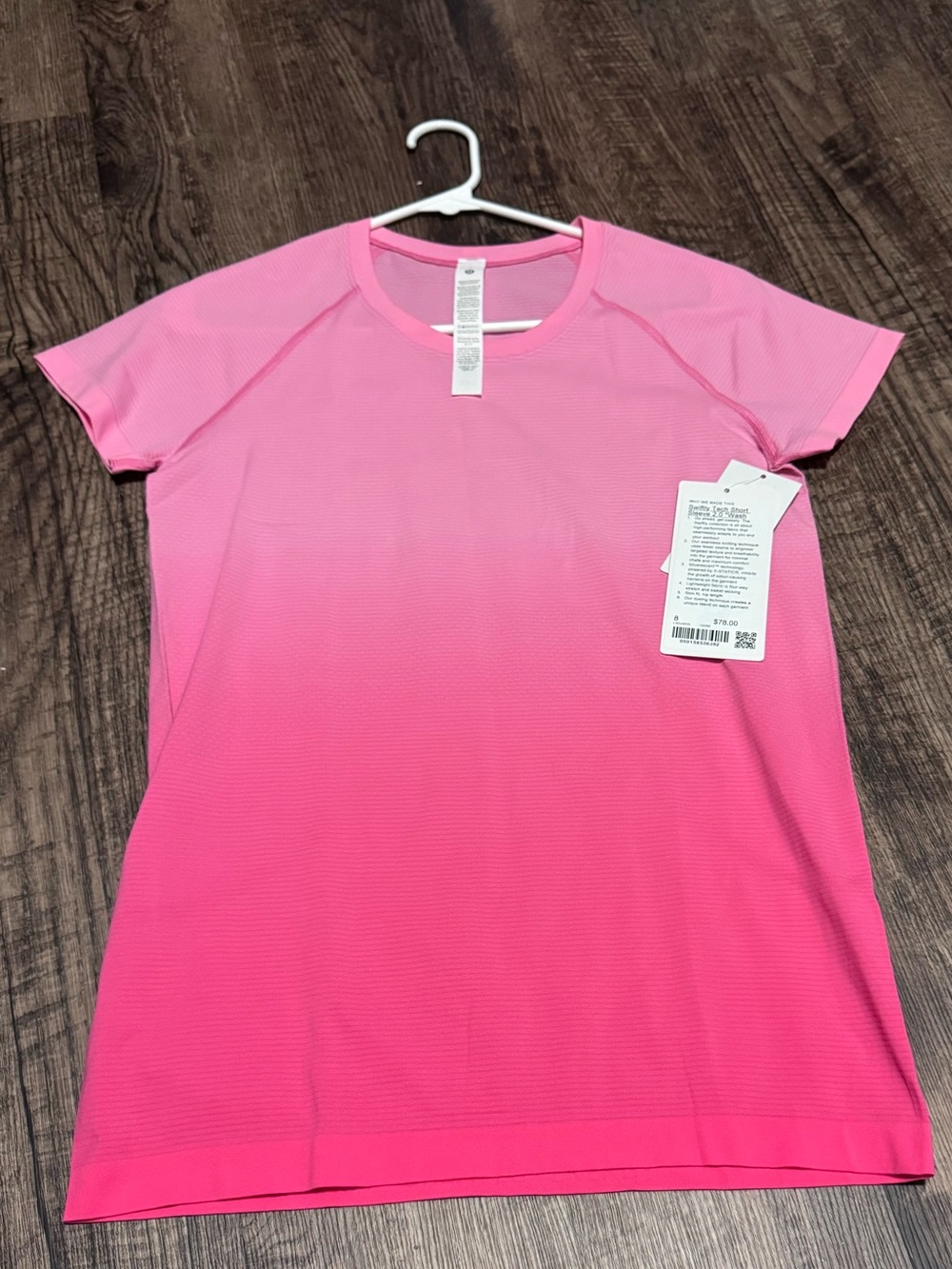 Lululemon Swiftly Tech Short Sleeve 2.0 *Hip Length - Ombré Dye Strawberry Multi